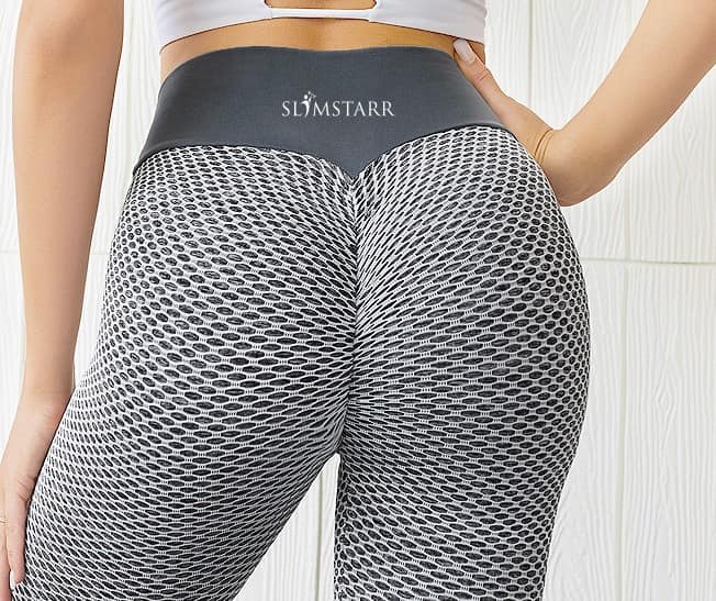 Gray Scrunch Butt Lift Yoga Pants for Women | High Waist Tummy Control  Leggings