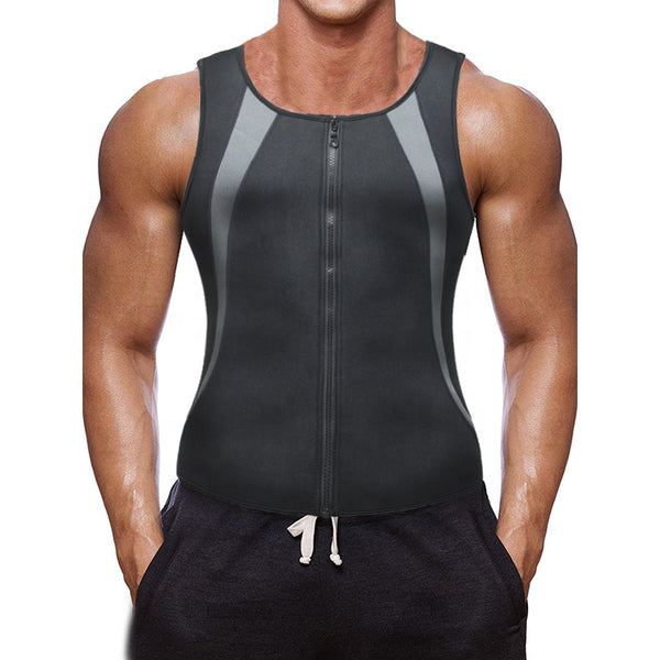 Mens slimming body shaper vest gynecomastia compression tank shirt